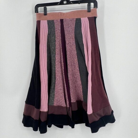 Katwise Inspired Circle Skirt Swing Flare Wool Velvet‎ Hippie Boho Size M - Picture 3 of 9